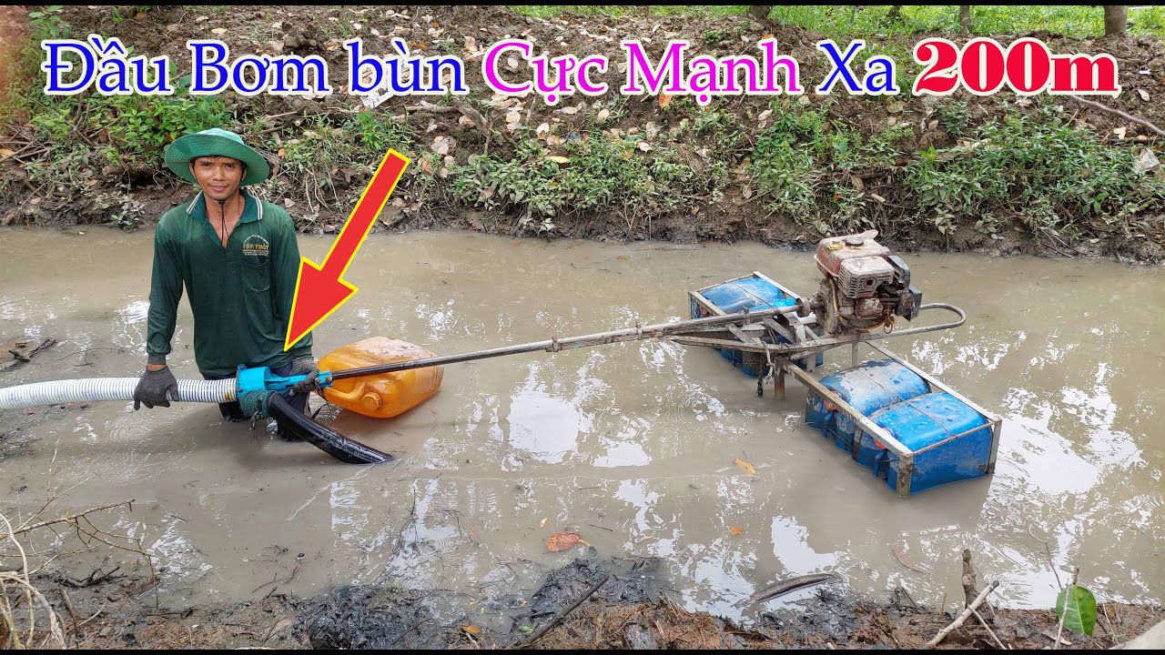 Đầu Bơm Bùn Chất Lượng Bao Đường Xa 200m, Bơm Cực Mạnh An Toàn , Giá Rẻ