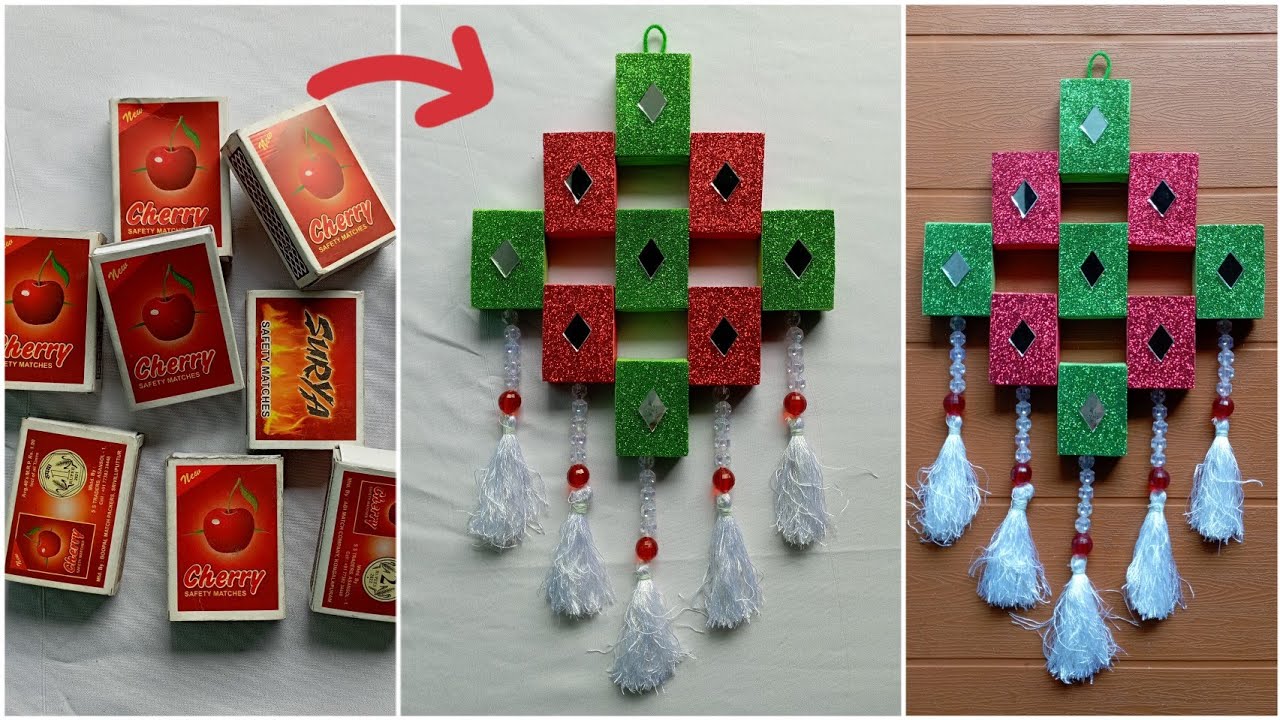 DIY Wall Hanging Using Matchbox | Best Out Of Waste | NK Creation Noorjahan
