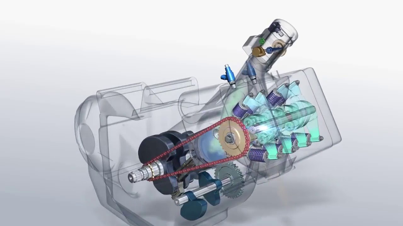 Honda NC750 3D engine animation: where the magic happens!