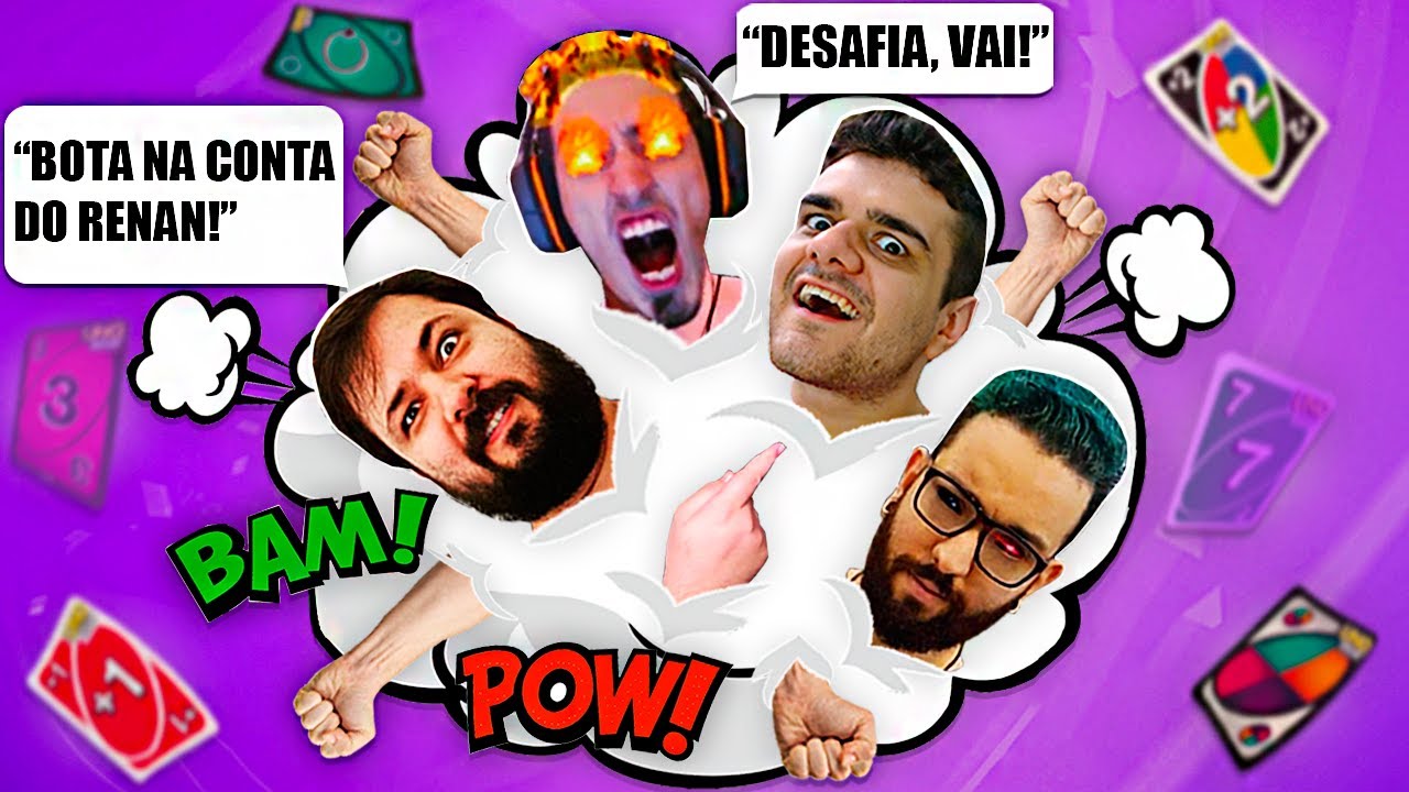 UM UNO BASTANTE... AGRESSIVO! - UNO Flip c/ @CoreDasAntigas, @MrGuinas e @GabsYT.OFICIAL