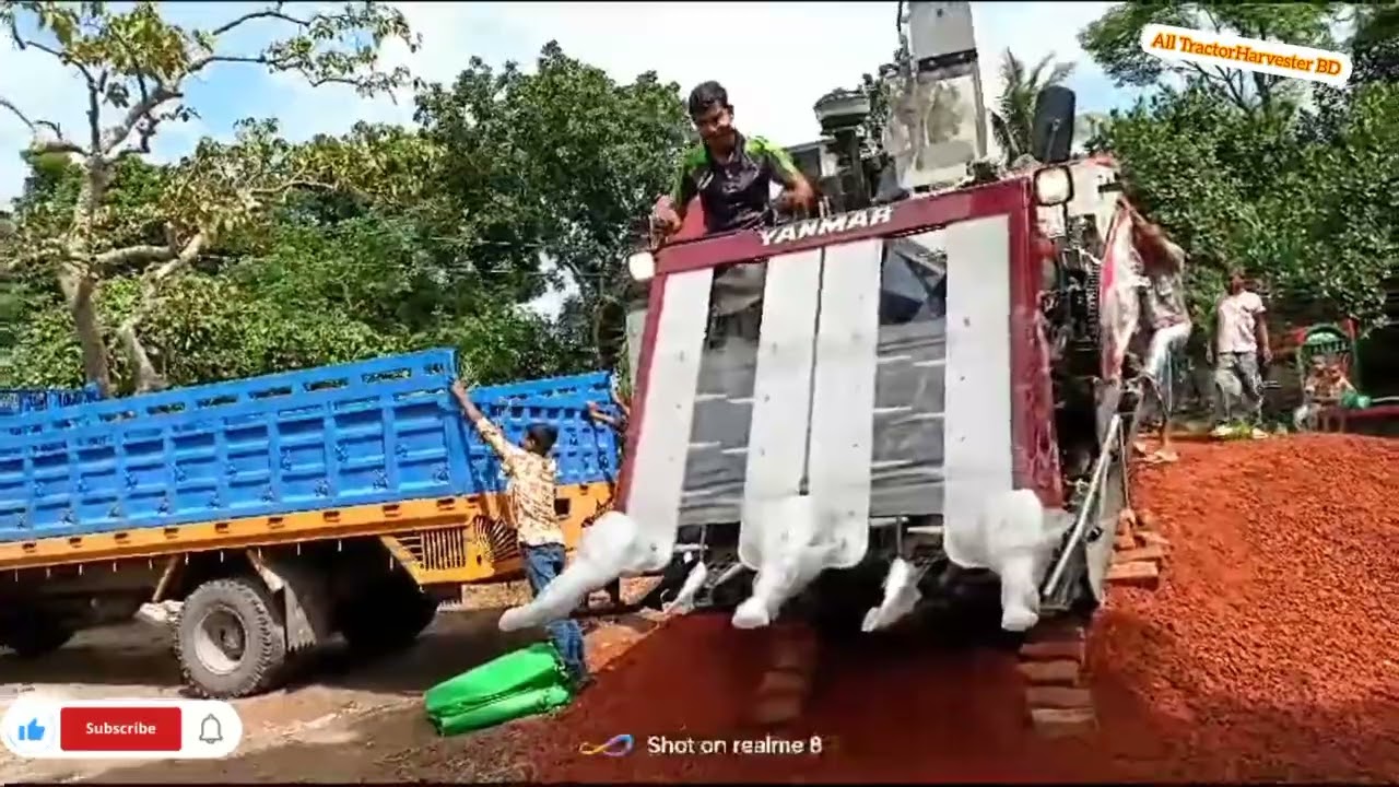 Yanmar Harvester Anlod October 25, 2023 #tractor #Yanmar&Harvester#sonalika