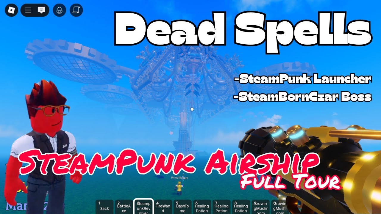 RAIDING the New Steampunk Airship! 🔥 Full Tour + SteamBorneCzar Boss Fight | Dead Spells Update