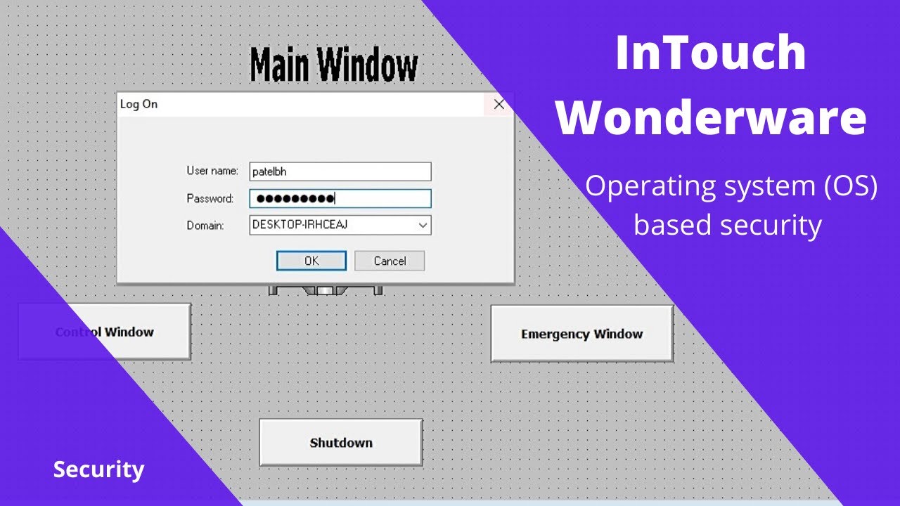InTouch SCADA- Operating system (OS) based security - Tutorial for beginner