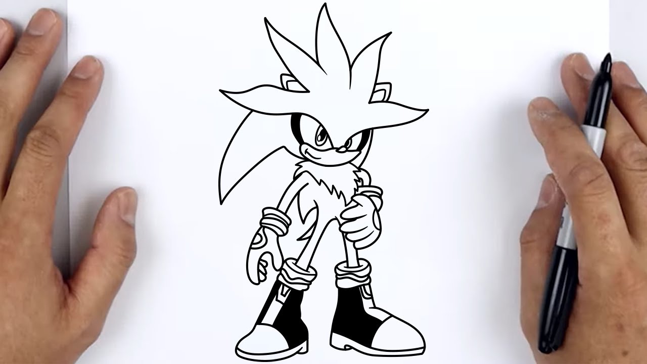 HOW TO DRAW SILVER THE HEDGEHOG | Sonic the Hedgehog - Easy Step By Step Tutorial For Beginners