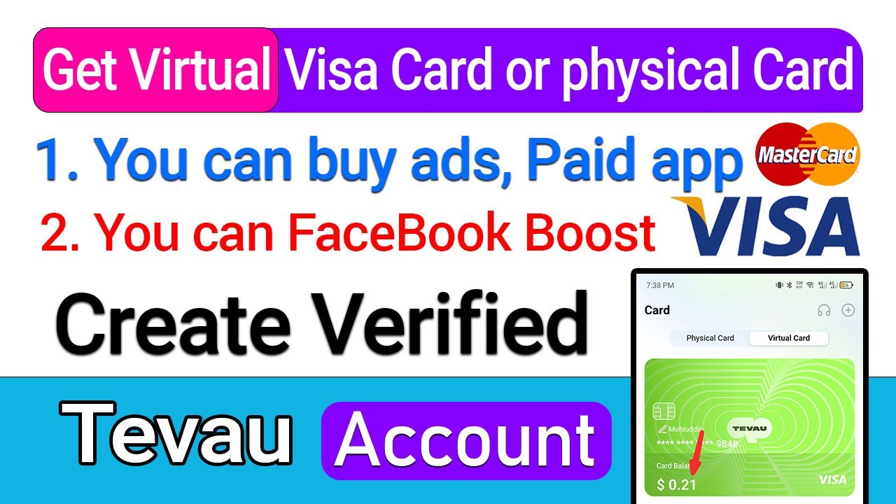 How To Create Tevau Account Get Virtual Visa Card - Open New Tevau Card