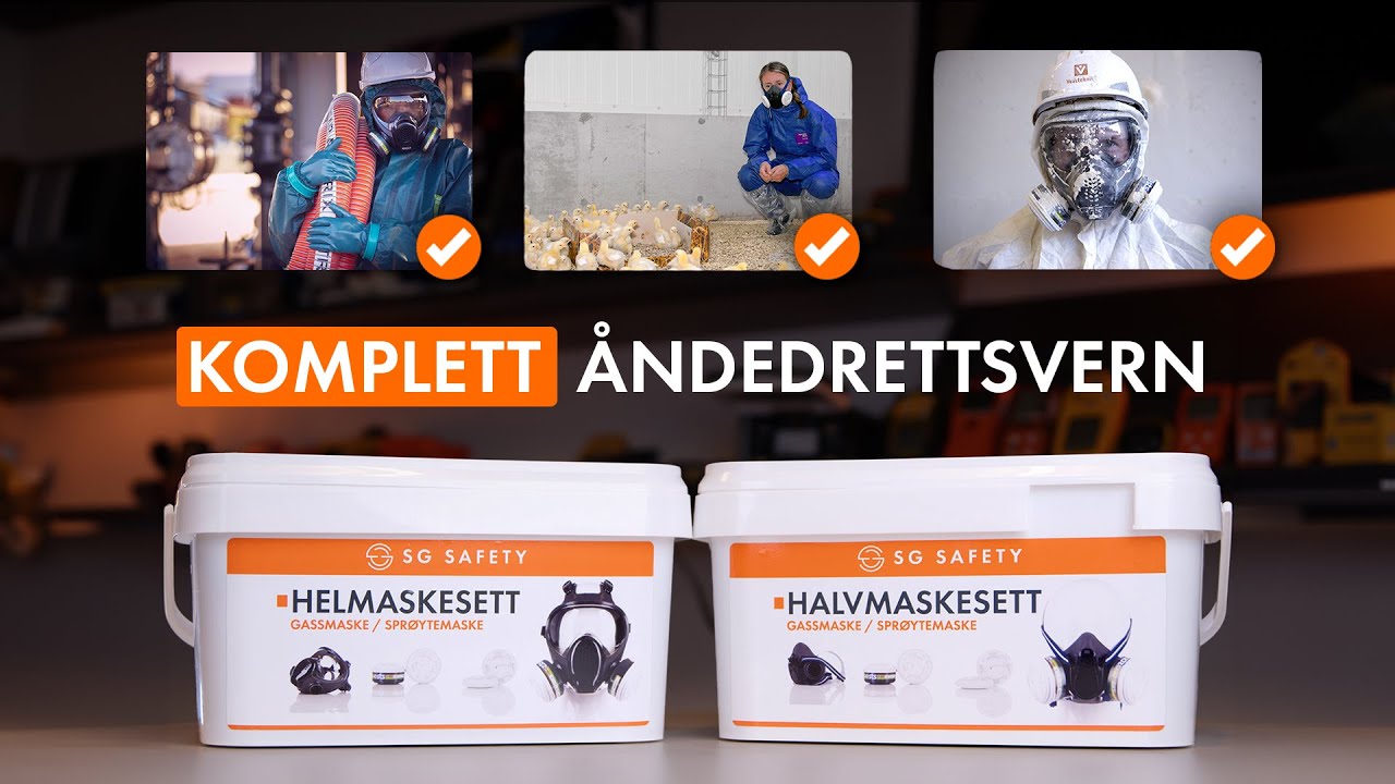 Komplett gass og st&oslash;vmaske  [CF01 og RS01]