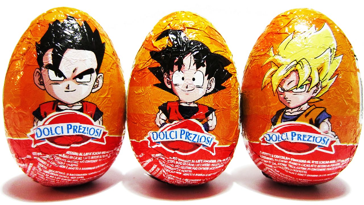 Dragon Ball Z Surprise Eggs Kinder Surprise like Chocolate Dragon Ball Z Sorpresa Eggs Toys ドラゴンボールZ
