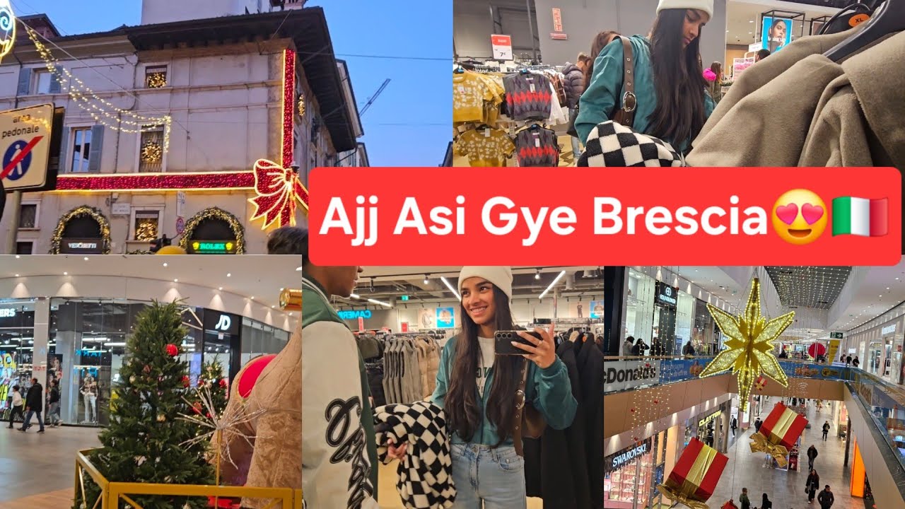 Ajj asi gye Brescia city centro and Elnos😍🇮🇹|Shopping🛍|Punjabi Vlog|Ritika's Life in Italy068