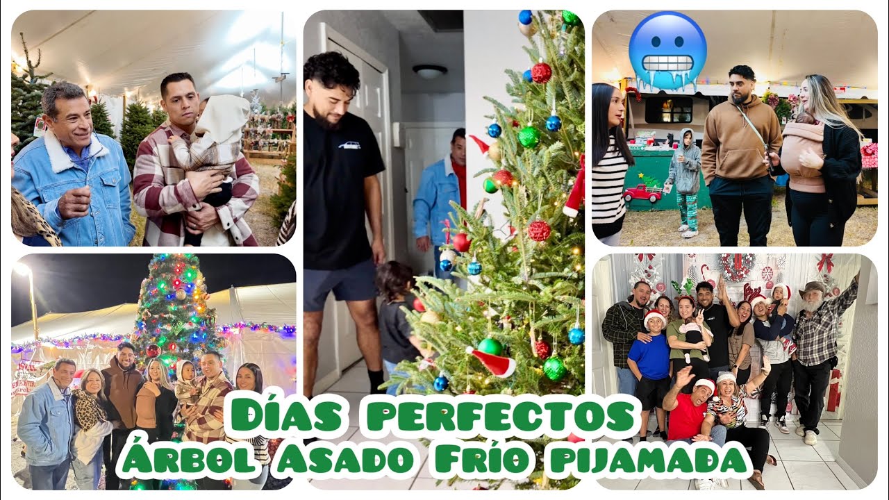 BUSCANDO EL ARBOL DE NAVIDAD PERFECTO🎄+ASADO PIJAMADA DIAS NAVIDEÑOS EN FAMILIA👨‍👩‍👧‍👦