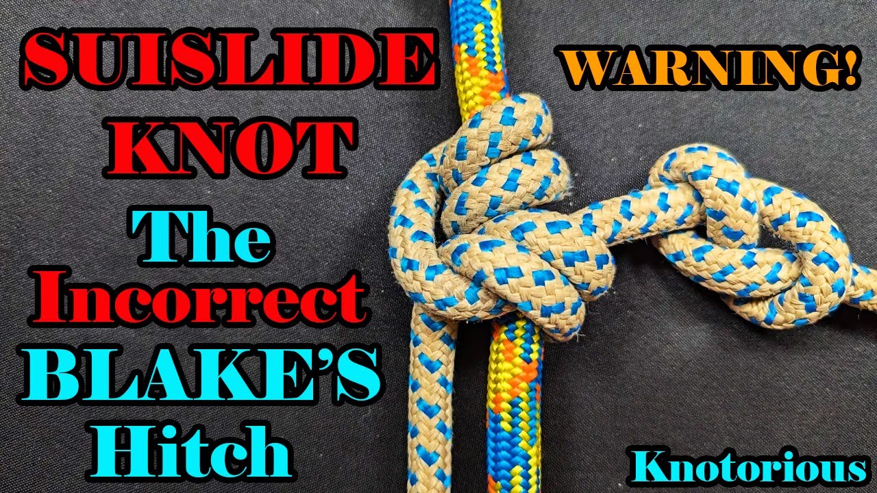 SUISLIDE KNOT: A Potential Threat (Blake's Hitch Gone Wrong) for Arborists & Tree Climbers!