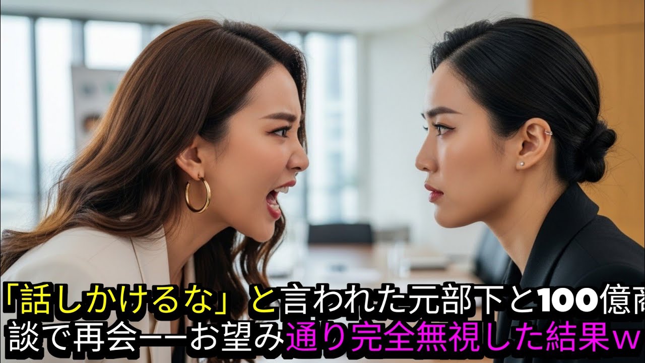 一流企業に転職した元部下と100億の商談で再会→「会っても話しかけるな」と言われていたので、お望み通りフル無視した結果ｗ