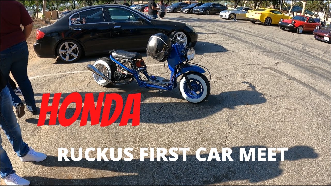 HONDA RUCKUS AT ITS FIRST CAR MEET