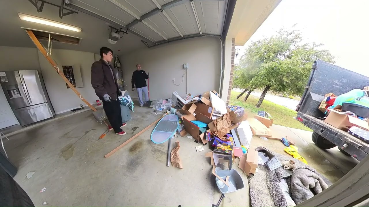 Garage cleanout, Fridge & junk removal in Alamo Ranch, SA,TX 78253 by Final Destination Junk Removal