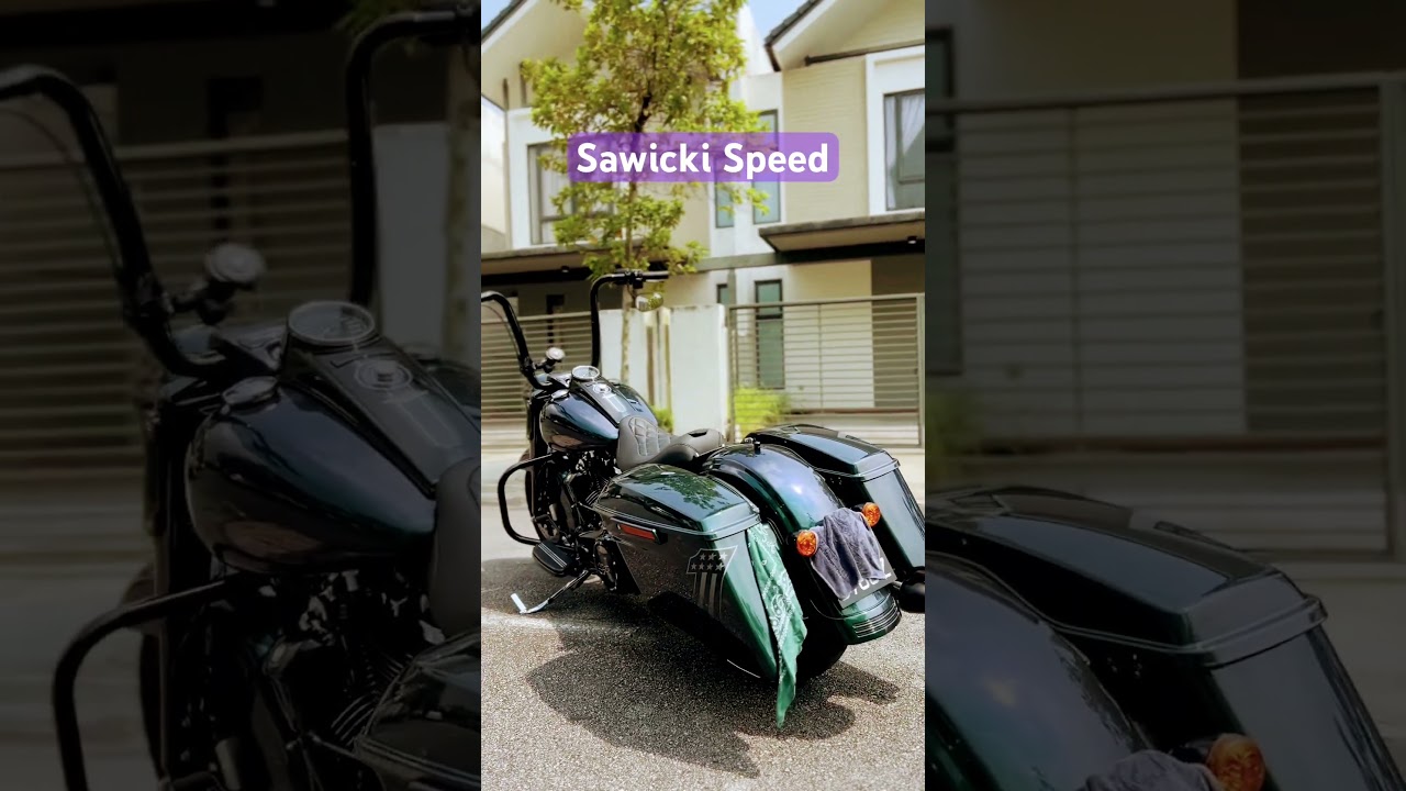 Sawicki Speed full length exhaust with Star Racing on a M8 114 ​Harley Davidson