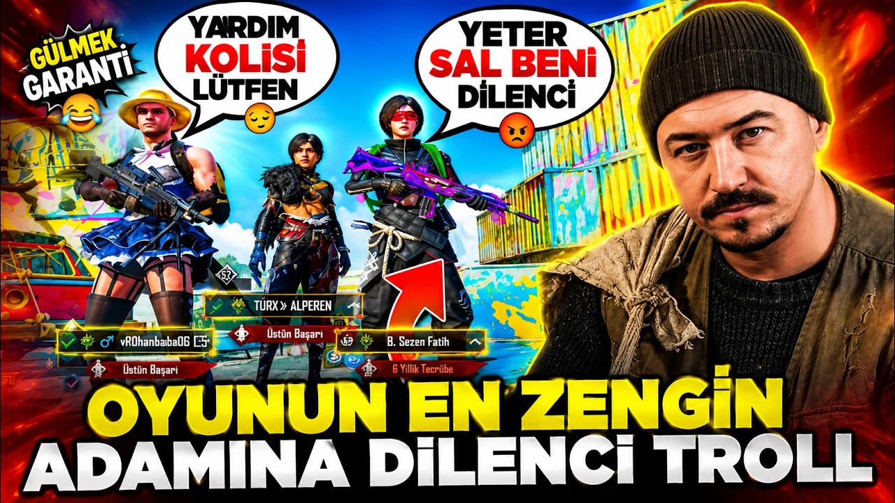 OYUNUN EN ZENGİN OYUNCUSUNA DİLENCİ TROLL! | PUBG MOBILE