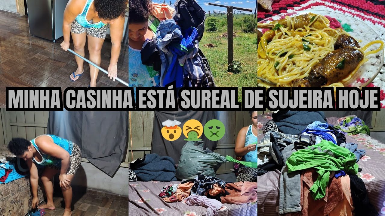 ROTINA/MINHA CASINHA ESTÁ SUREAL DE SUJEIRA HOJE 🤮🤢