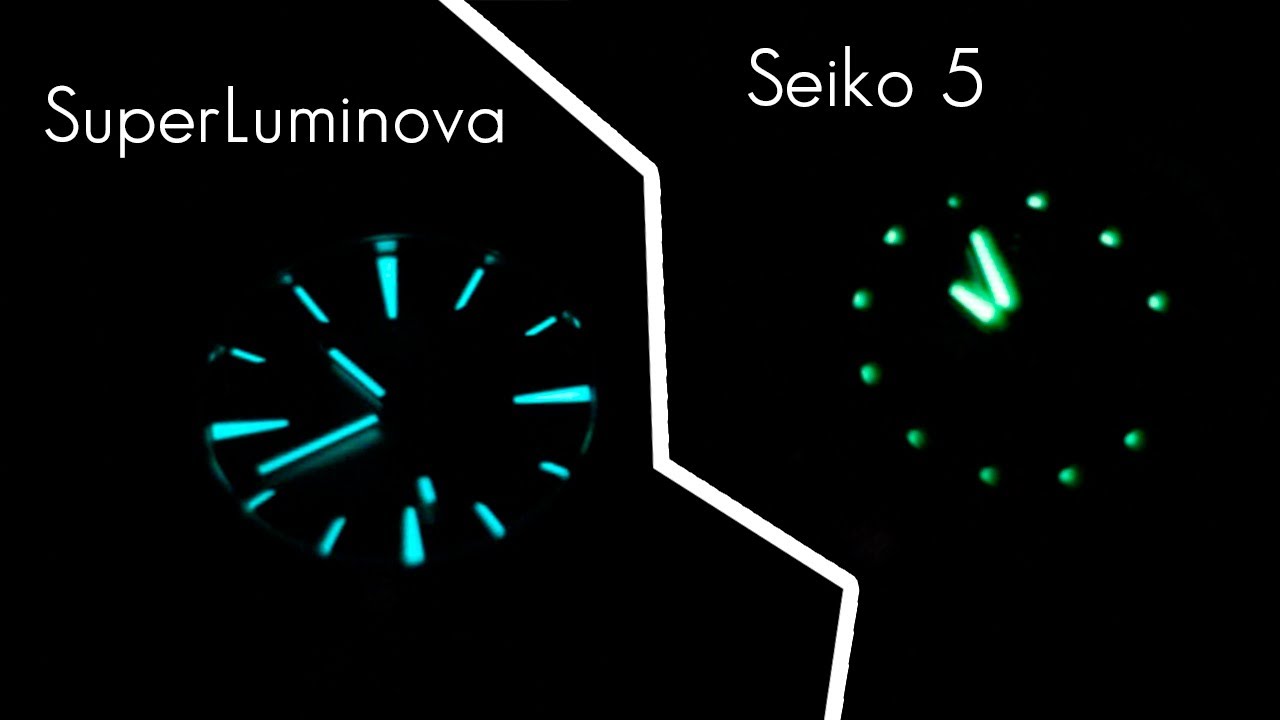 SuperLuminova Vs Seiko 5