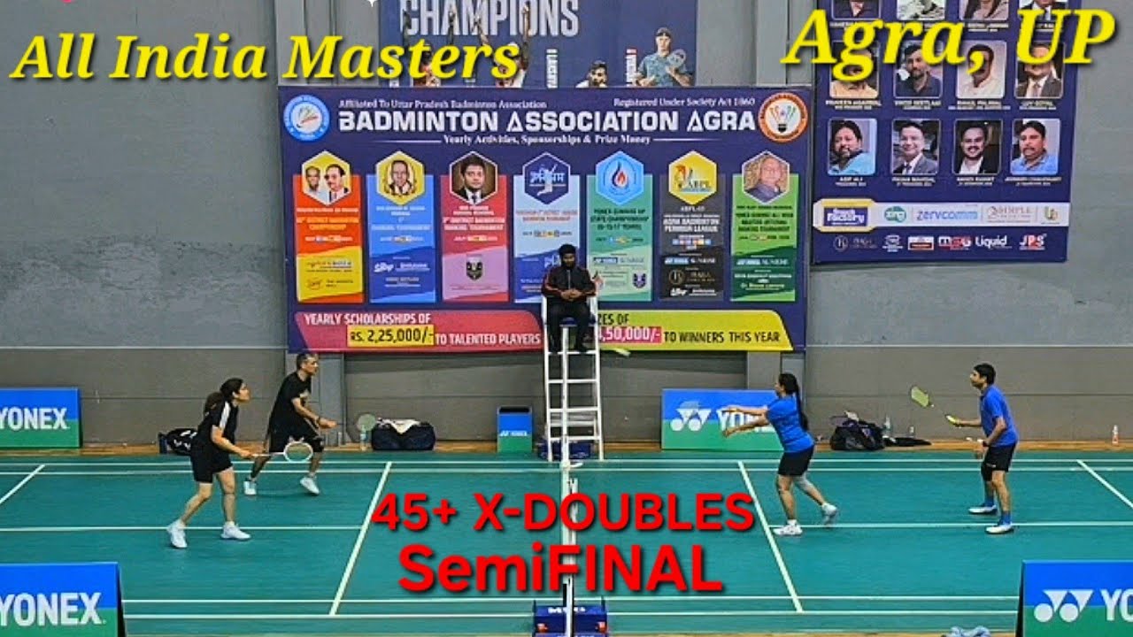 Rajeev/Rajul Vs Rudra/Suchitra, 45+ XDoubles SemiFINAL, All India Masters Agra UP Feb 2026