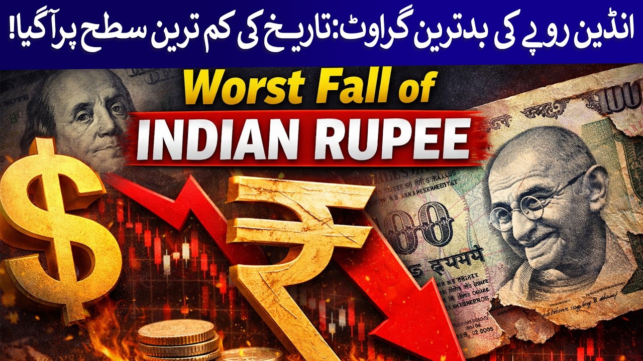 Indian Rupee Hits All-Time Low! | Shocking Market Crash Explained | Rich Pakistan