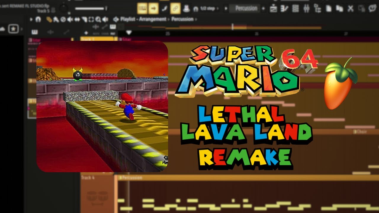 [ FLP ] Super Mario 64 - Lethal Lava Land / Desert REMAKE FL STUDIO