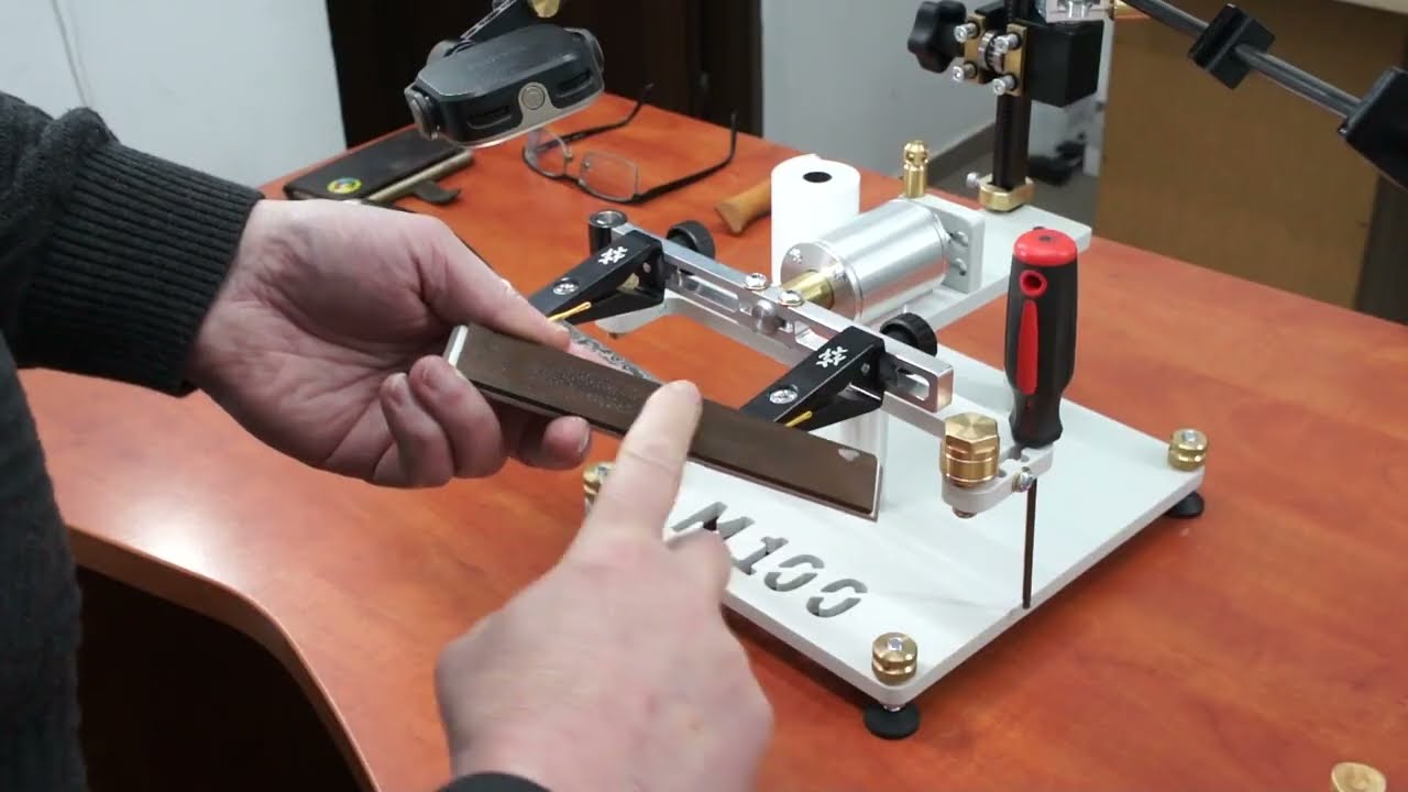 Ostrzenie noża Zwilling Twin Cermax MD67 na kamieniach PDTools Expert CBN (ostrzałka Kazak M100)