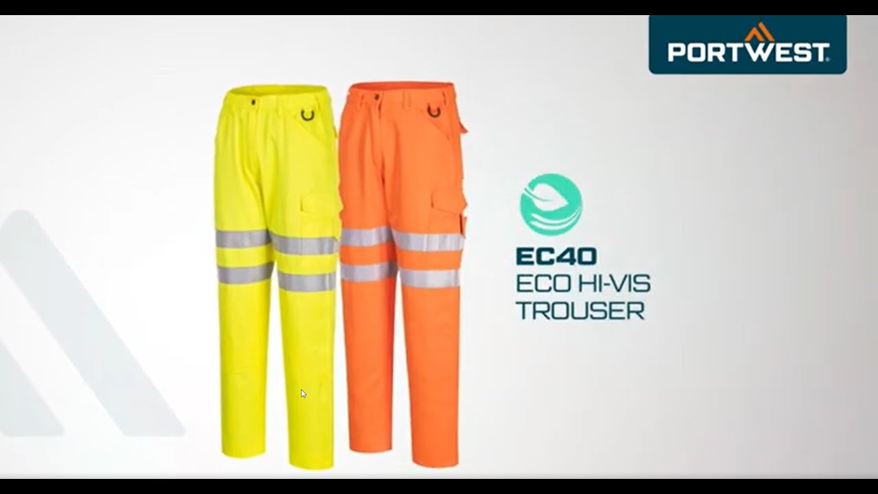 Portwest EC40 - Eco Hi-Vis Trouser - EN