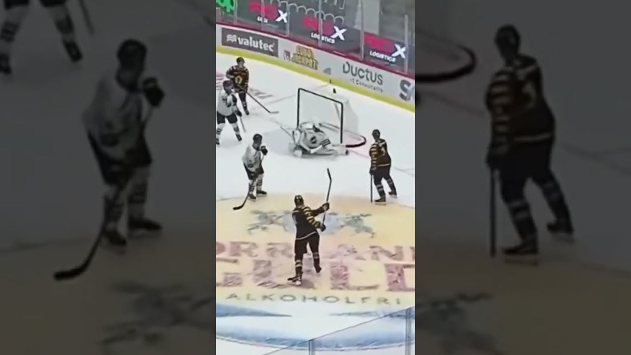 Rasmus Bergqvist (Skellefteå AIK J20) mål mot AIK Hockey J20 (
