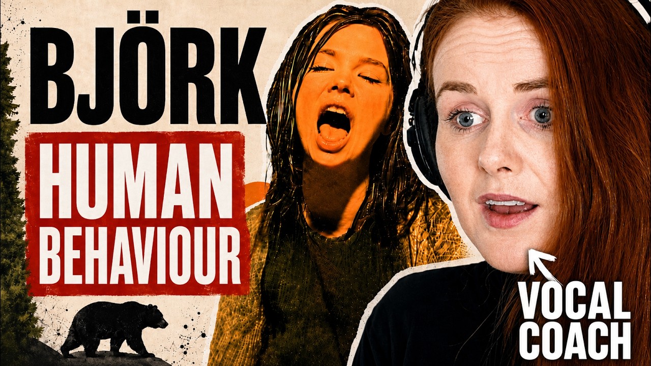 How She Forms The Weirdest Sounds | Björk - Human Behaviour | Vocal Coach Reacts & Analysis