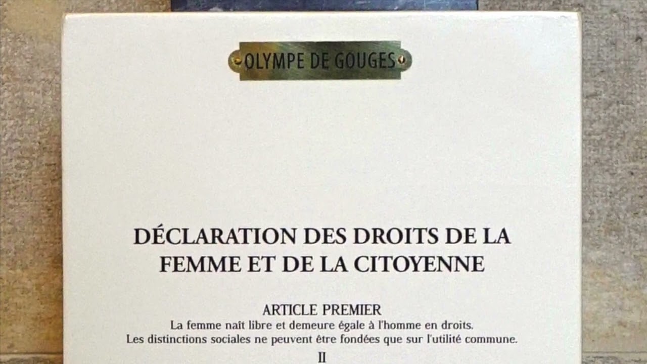 [Ce jour-l&agrave;] Olympes de Gouges et La r&eacute;daction de la DDFC