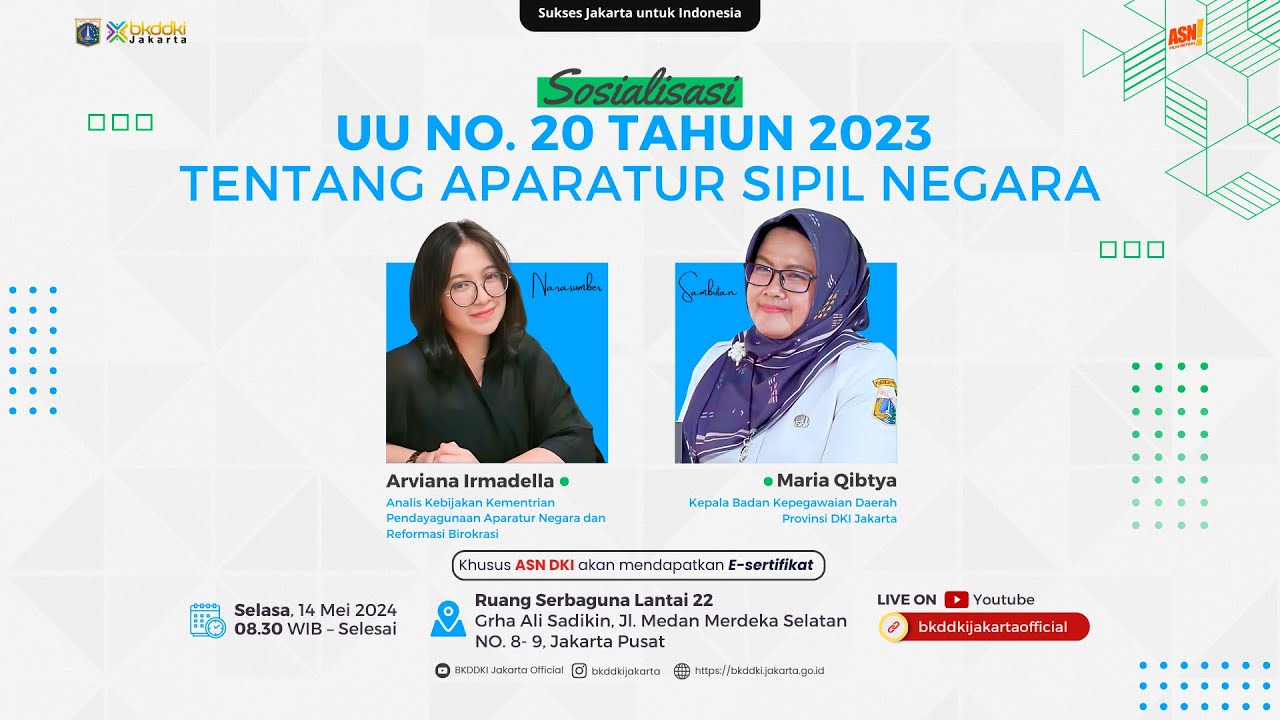 Sosialisasi UU No. 20 Tahun 2023 tentang Aparatur Sipil Negara