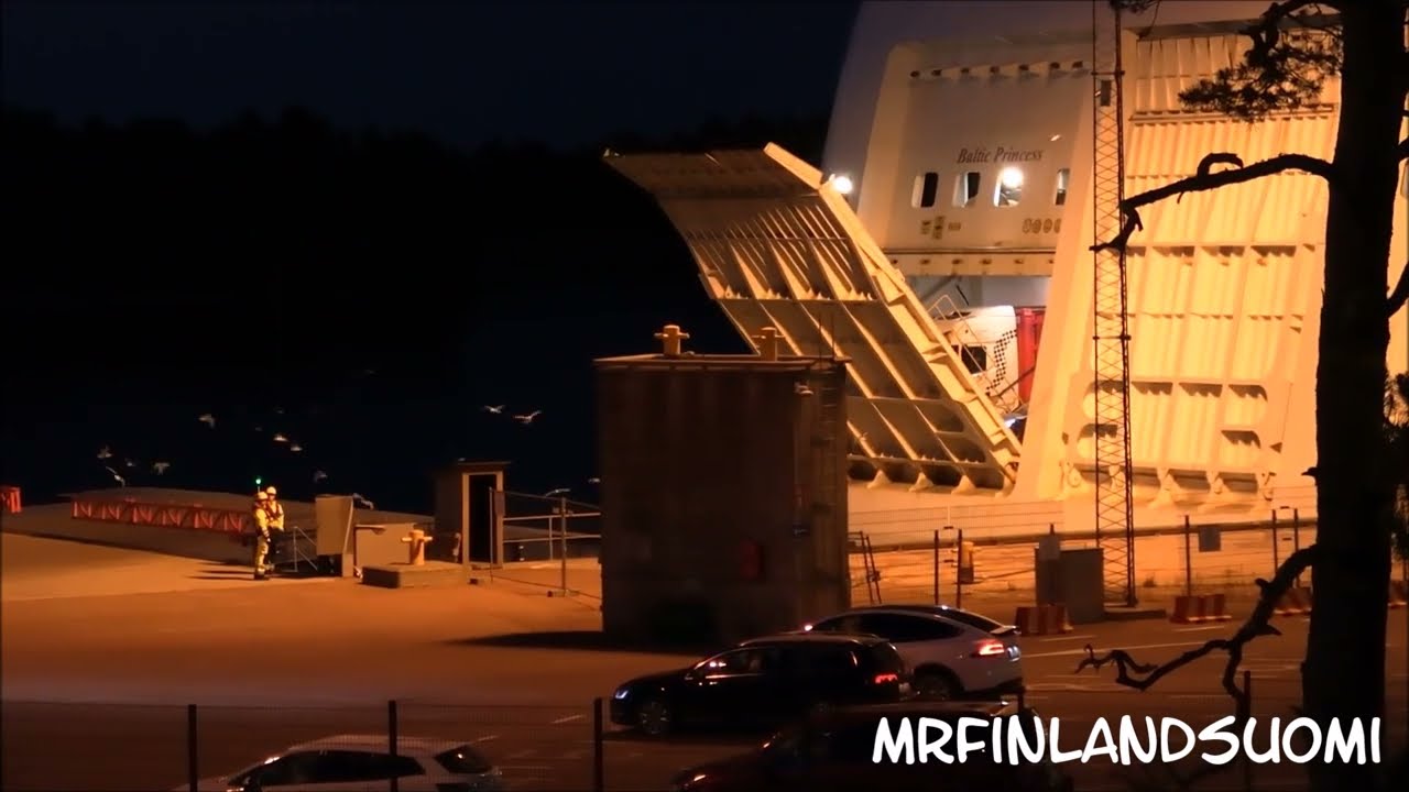 Baltic Princess In Långnäs At Night 5 6 2023 Tallink Silja Line