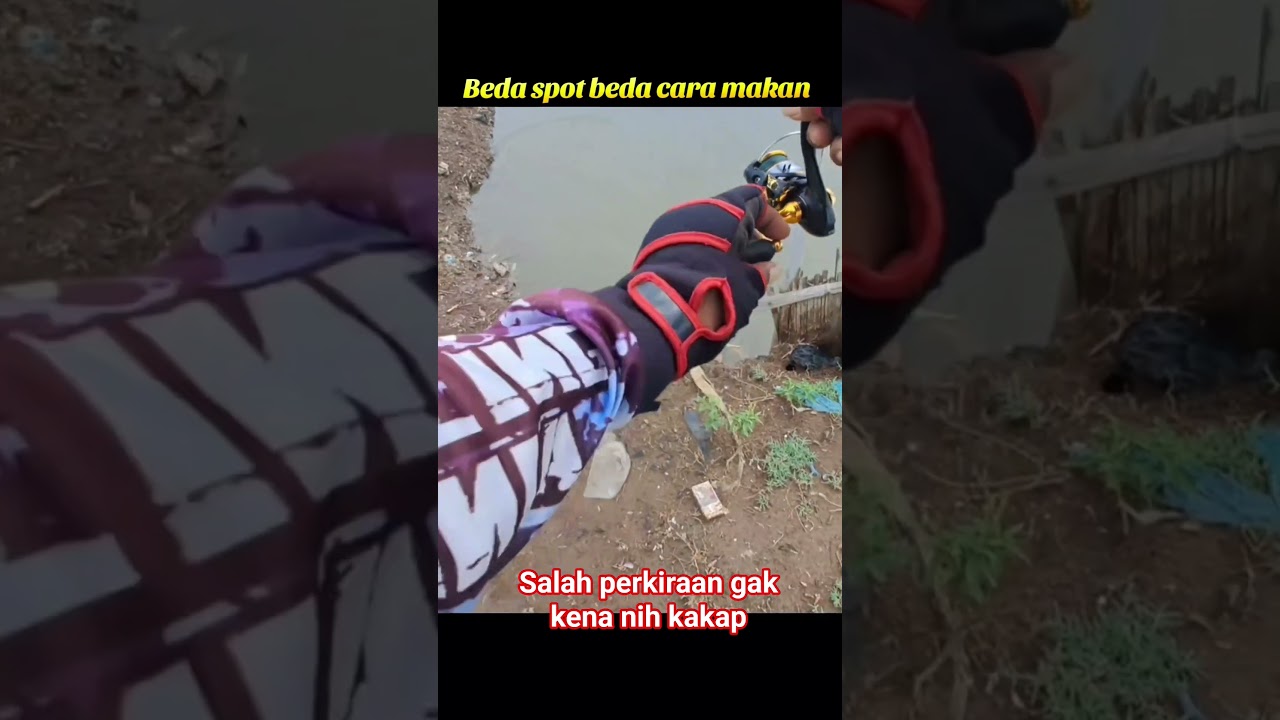 Mancing kakap dipintu air tambak