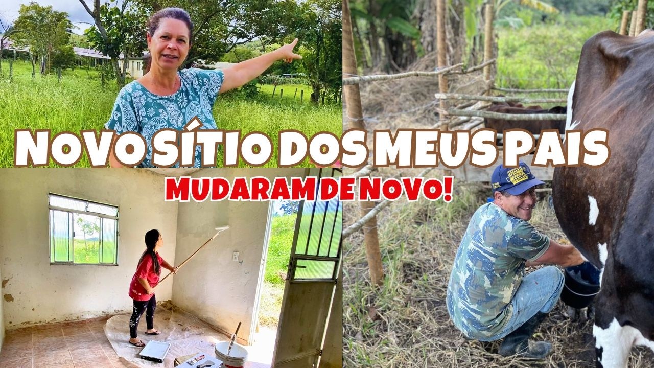 NOVO SÍTIO DOS MEUS PAIS 😱 MUDARAM DE NOVO!  Reforma, mudança   pão caseiro na roça e rotina