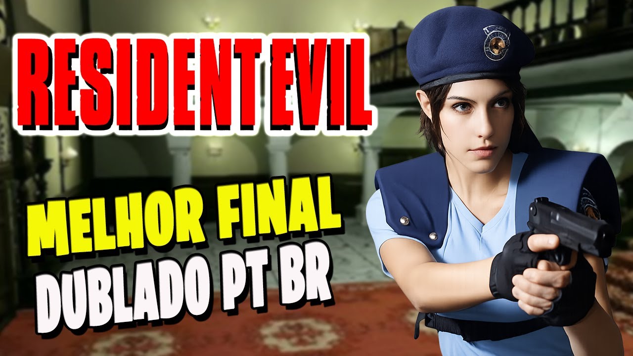 Resident Evil  (PS1) - ZERADO - MELHOR FINAL com a JILL - CLÁSSICO de SURVIVOR HORROR