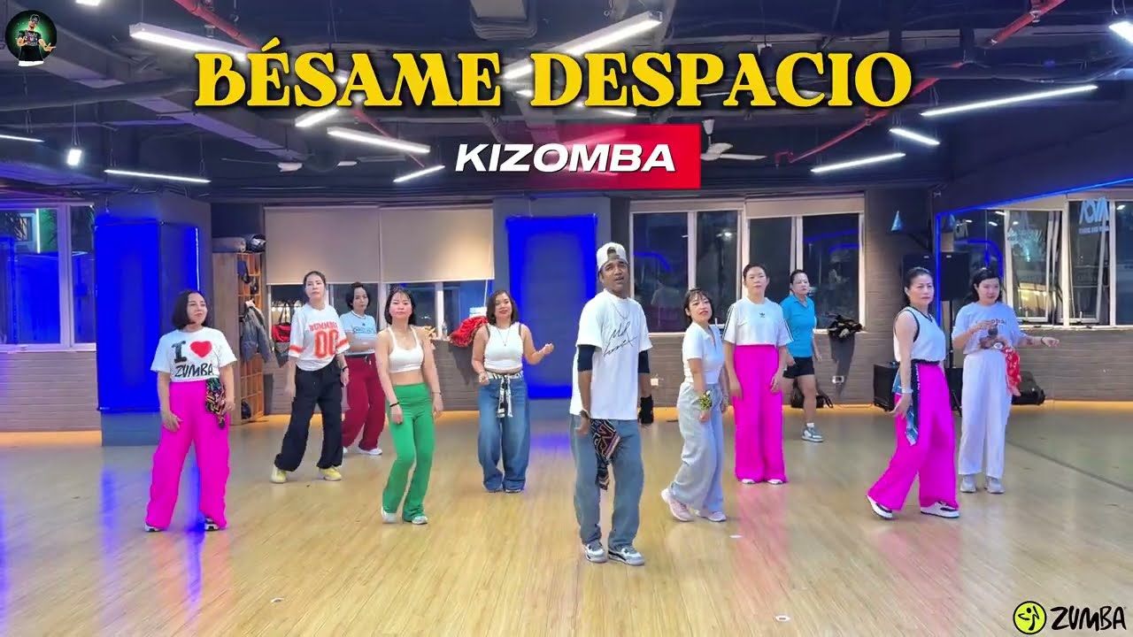 BÉSAME DESPACIO | KIZOMBA | Zumba Fitness Choreography By Zinpawan Dance Fit #workout Basic 