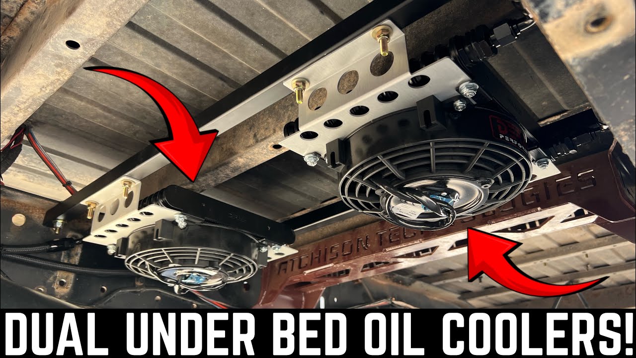 We Install Dual Oil Coolers Under The Bed In The LS Squarebody Overlander!