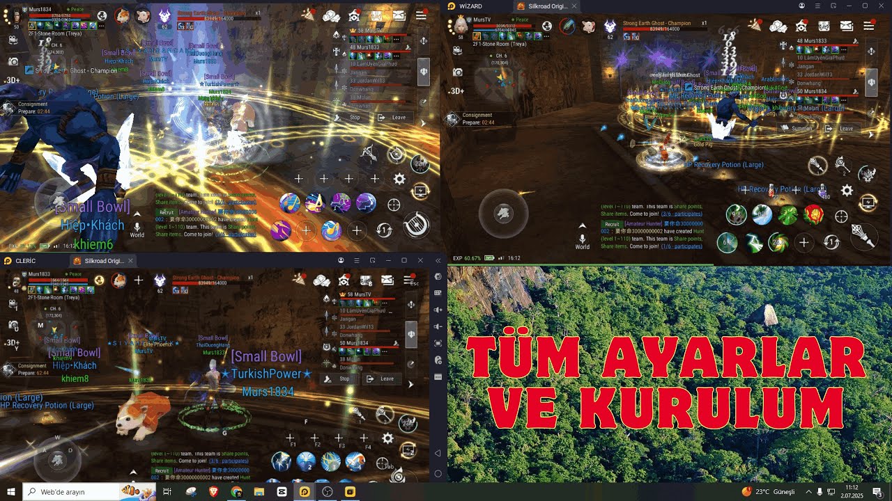 SİLKROAD ORİGİN MOBİL TÜM AYARLAR LDPlayer, İOS ,ANDROİD