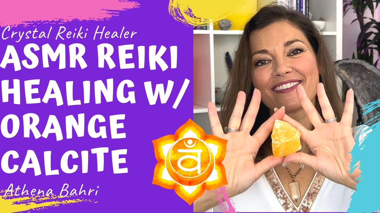 ASMR Reiki Healing | Orange Calcite | Sacral Chakra | Liberation | #crystalreikihealer