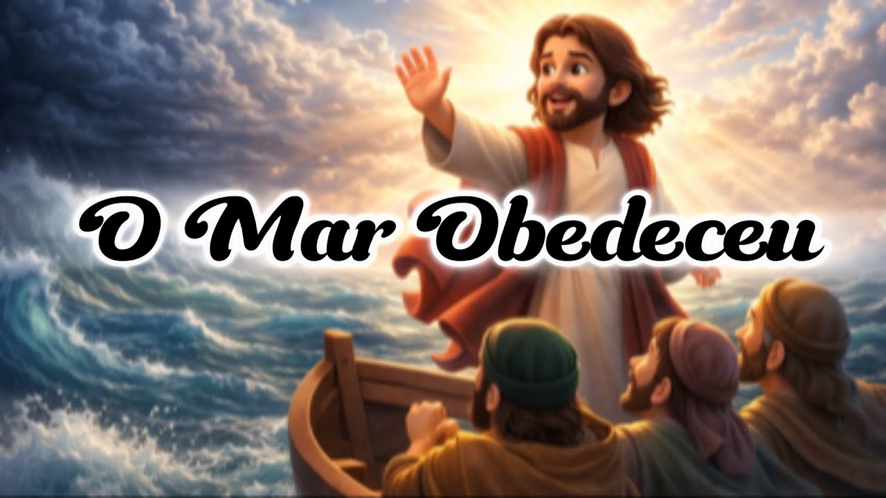O mar obedeceu / Jesus acalma a tempestade 🌊🌊💨