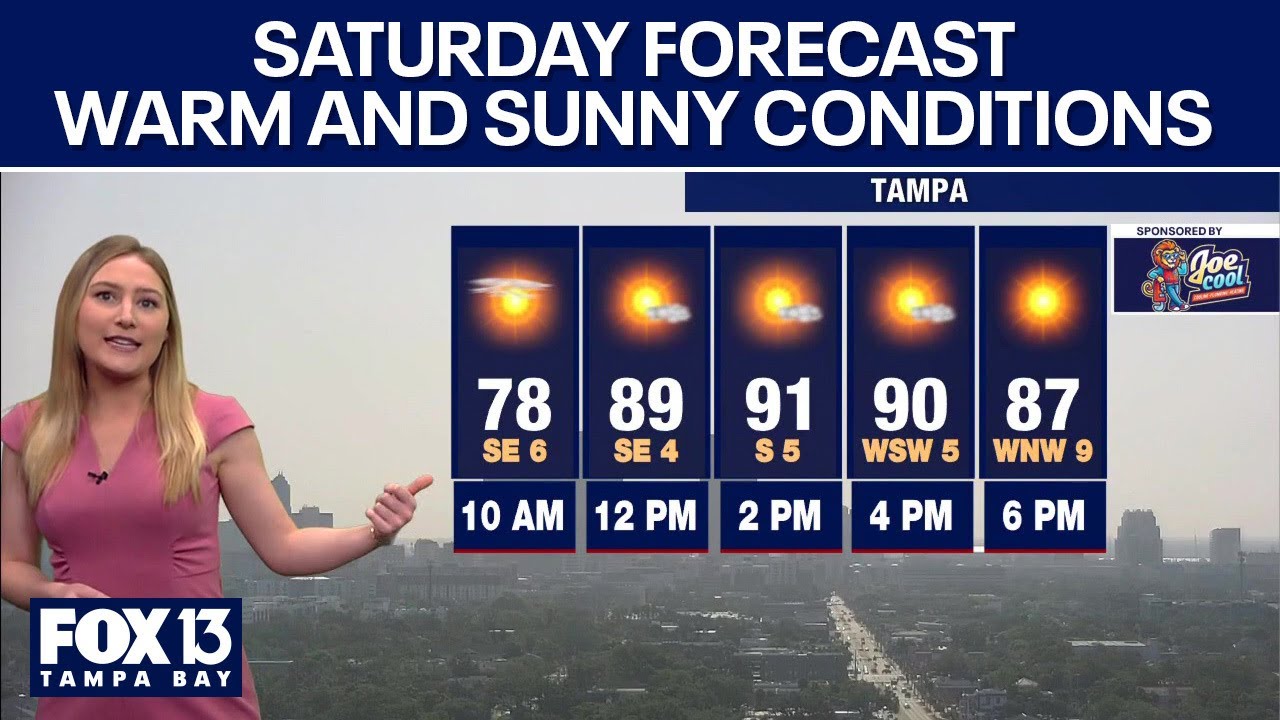 Tampa weather | Sunny and warm temps on Saturday