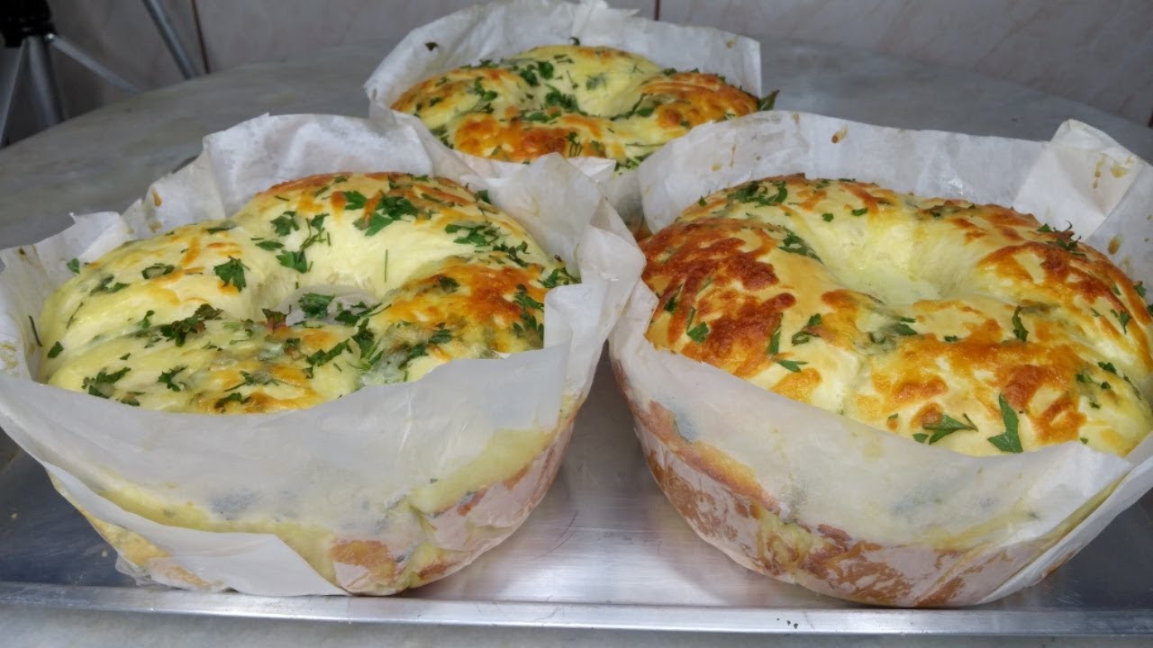 Como fazer pão de batata recheado na forma de cone , faça e venda