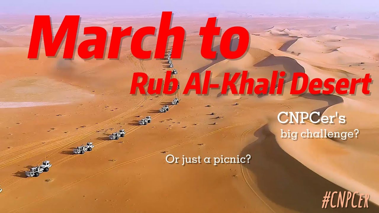 Moving in Rub Al-Khali Desert