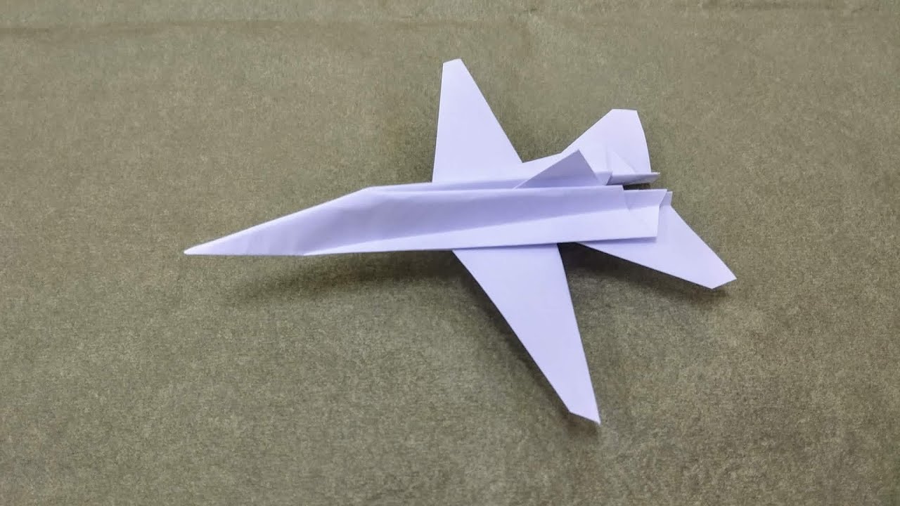 Origami F-16 Fighting Falcon Easy | How to make F-16 Fighting Falcon step by step