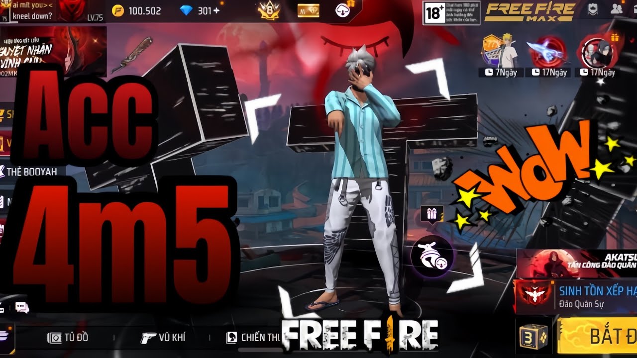 Review acc siêu phẩm 4m5 có gì?#hungakira #reviewacc #nhasangtaofreefire #sonapple 