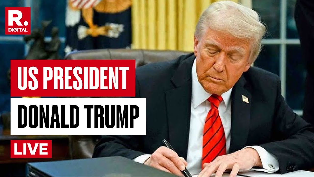 Donald Trump LIVE: US President Signs Presidential Memorandum At Oval Office | Israel-Hamas War