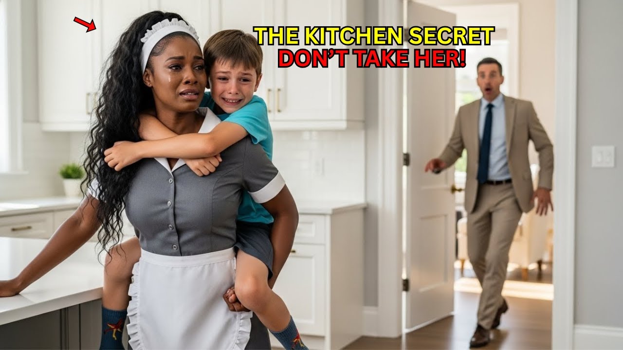 Millionaire Comes Home—Shocked to Find His Son with the New Black Maid in the Kitchen