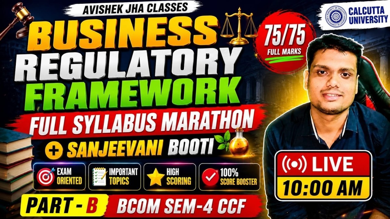 BRF Full Syllabus Marathon Part B | Sanjeevni Booti | Bcom Sem 4 CCF | Calcutta University