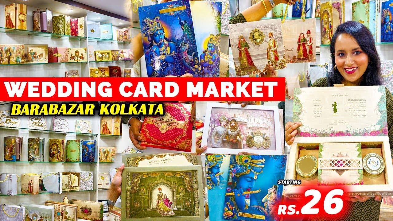 Wedding Card Manufacturers in Kolkata | Barabazar Kolkata Wedding Card Market | Box Wedding Card