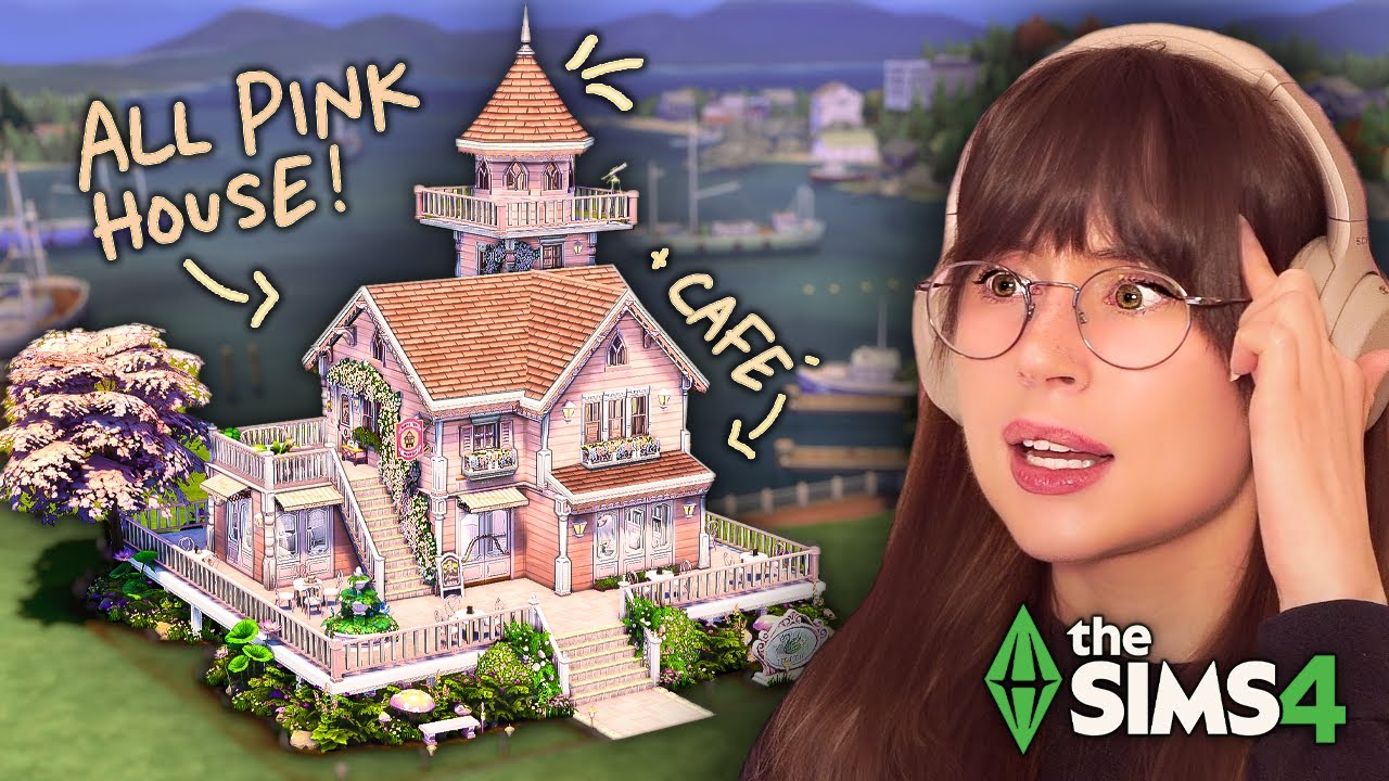 Building a House in The Sims 4 but its All PINK