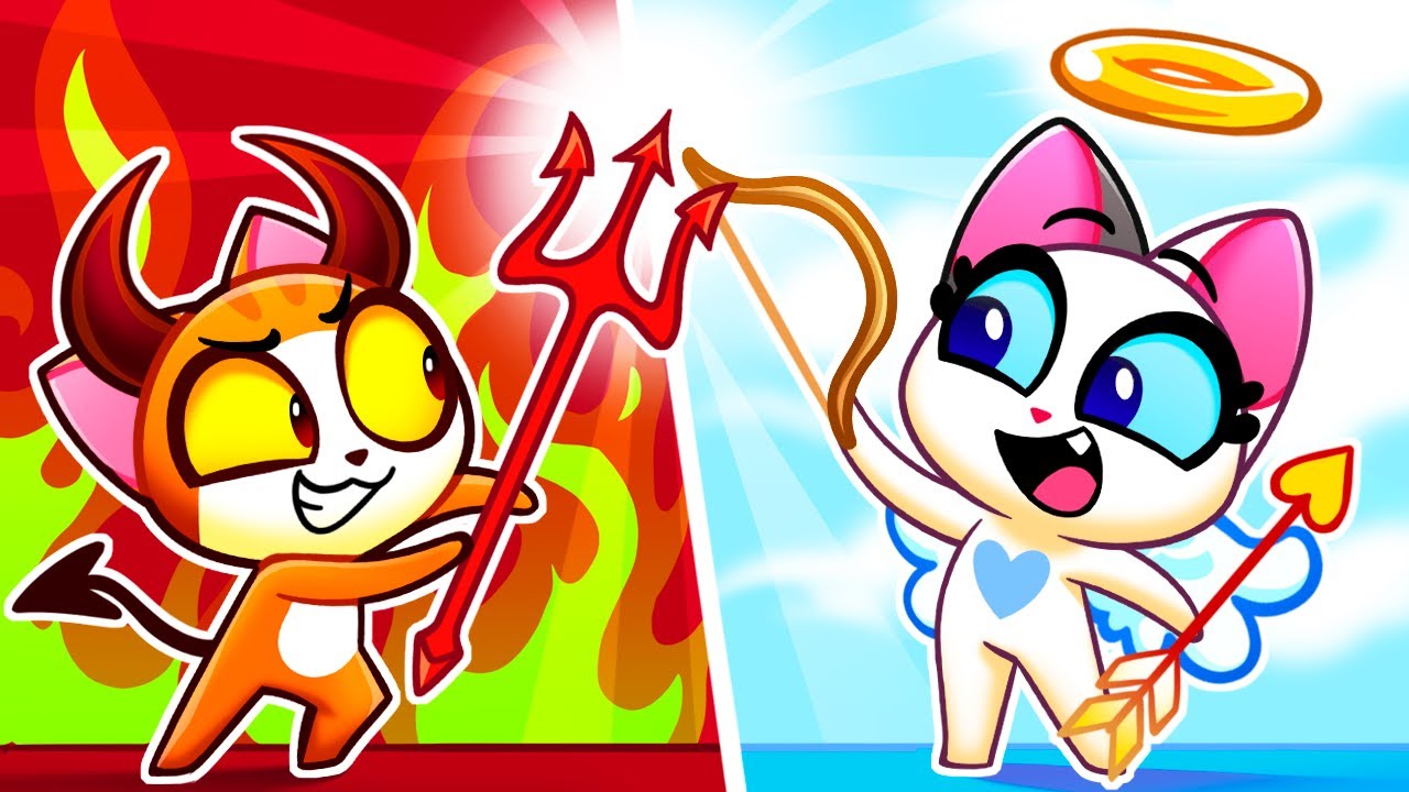 😈 Desafío de Habitación Secreta Ángel VS Demonio 😈 Purr-Purr